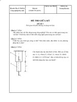 đề thi giữa kì cơ khí ứng dụng