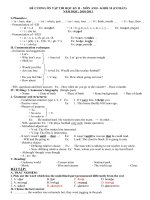 ĐỀ CƯƠNG ÔN TẬP KÌ II LỚP 10