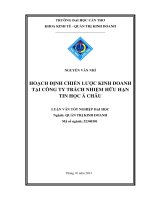 hoạch định chiến lược kinh doanh tại công ty trách nhiệm hữu hạn tin học á châu