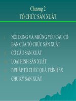 Bài giảng học phần Quản trị sản xuất - Chương 2: Tổ chức sản xuất