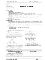 TIẾT 37: ĐỊNH LÍ PY TA  GO