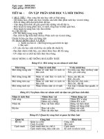 Tiết 66: Ôn tập phần sinh vật và môi trường