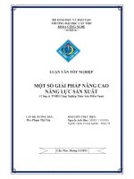 một số giải pháp nâng cao năng lực sản xuât ( công ty tnhh công nghiệp thủy sản miền nam)