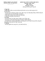 Đề thi học kì 2 Vật lí 7