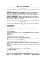 Quy chuẩn kỹ thuật quốc gia về khảo nghiệm giá trị canh tác và sử dụng của giống mía