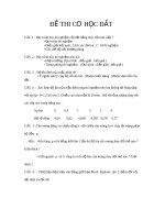 Đề thi cơ học đất.....