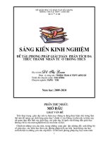 SKKN VE GIAI TOAN PHAN TICH DA THUC THANH NHAN TU