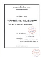 Nâng cao hiệu suất các chủng nấm men có khả năng chuyển hóa chủng nấm men có khả năng chuyển hóa xylose thành xylitol