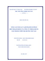 nâng cao năng lực cạnh tranh sản phẩm điện thoại di động của công ty tnhh samsung electronics trên thị trường việt nam