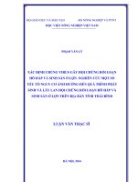 xác định chủng virus gây hội chứng rối loạn hô hấp và sinh sản ở lợn. nghiên cứu một số yếu tố nguy cơ ảnh hưởng đến quá trình phát sinh và lây lan hội chứng rối loạn hô hấp và sinh sản ở lợn trên địa bàn tỉnh thái bình