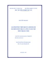 giải pháp phát triển dịch vụ kinh doanh bảo hiểm nhân thọ của công ty bảo việt nhân thọ bắc ninh