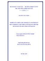 nghiên cứu chiến lược sinh kế của người dân ở khu tái định cư thuỷ điện tuyên quang trên địa bàn huyện yên sơn, tỉnh tuyên quang