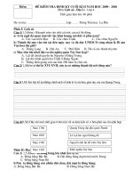 Đề KTĐK cuối kì II Lịch sử Địa lí 4