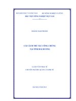 cải cách thủ tục công chứng tại tỉnh hải dương