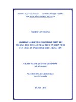 giải pháp marketing nhằm phát triển thị trường tiêu thụ sản phẩm thức ăn chăn nuôi của công ty tnhh minh hiếu – hưng yên