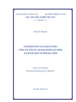 giải pháp nâng cao chất lượng công tác dân số   kế hoạch hóa gia đình tại huyện quế võ tỉnh bắc ninh