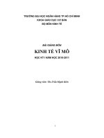 Bài giảng Kinh tế vĩ mô: Phần mở đầu  ThS. Trần Mạnh Kiên