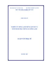 nghiên cứu đông lạnh trứng lợn non và nuôi thành thục trứng sau đông lạnh