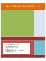 Khái quát địa lý du lịch tỉnh bà rịa   vũng tàu