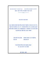 đặc điểm sinh trưởng phát triển, năng suất của một số giống lúa và ảnh hưởng của lượng đạm bón đến giống lúa thịnh dụ 11 trồng vụ xuân 2014 tại huyện tiên du, bắc ninh