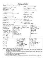 Bai tap cuoi tuan mon Toan