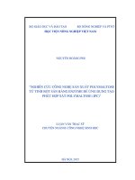 “nghiên cứu công nghệ sản xuất polymaltose từ tinh bột sắn bằng enzyme để ứng dụng tạo phức hợp sắt polymaltose (ipc)”