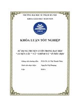 Sử dụng truyện cười trong dạy học luyện câu và chính tả ở tiểu học 