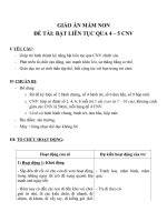 Giáo án đề tài bật liên tục qua 4 – 5 CNV (chương trình đổi mới) 