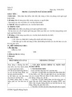 PHONG CÁCH NGÔN NGỮ HÀNH CHÍNH