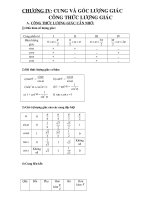 Chương VI: Công thức lượng giác