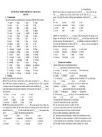 300 CAU TRAC NGHIEM HOC KY II KHOI 10