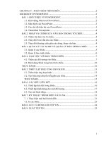 Chương 5: Phần mềm trình diễn Microsoft Powerpoin