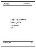 Báo cáo thực tập công ty cổ phần trần nam trung 
