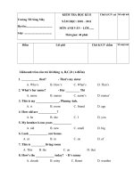 ANH VĂN HỌC KÌ 2