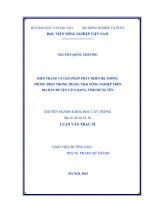 hiện trạng và giải pháp phát triển hệ thống trồng trọt trong trang trại nông nghiệp trên địa bàn huyện văn giang, tỉnh hưng yên