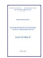 hoàn thiện hệ thống kế toán trách nhiệm tại công ty tnhh hamaden việt nam