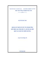khảo sát một số yếu tố ảnh hưởng đến hiệu quả phanh của xe bus 60 chỗ khi vận chuyển trên đường
