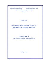 quản trị chăm sóc khách hàng dịch vụ băng rộng tại viễn thông hưng yên