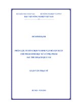phân lập, tuyển chọn vi sinh vật để sản xuất chế phẩm sinh học xử lý phụ phẩm sau thu hoạch quả vải
