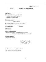 Giáo án tiếng anh lớp 6 theo chương trình mới chuẩn 