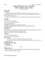 THÔNG ĐIỆP NGÀY THẾ GIỚI PHÒNG CHỐNG AIDS, 1 12 2003