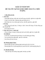 Giáo án môn làm quen với toán (chương trình đổi mới) 