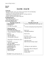 Giáo án tiếng việt 1 bài 95 vần OANH OACH 