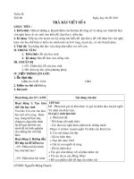 TRẢ BÀI VIẾT SỐ 6