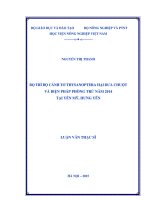bọ trĩ bộ cánh tơ thysanoptera hại dưa chuột và biện pháp phòng trừ năm 2014 tại yên mỹ, hưng yên