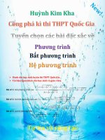 Tuyển tập các bài đặc sắc về phương trình, bất phương trình, hệ phương trình