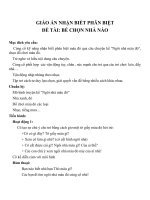 Giáo án mầm non nhận biết phân biệt đề tài bé chọn nhà nào 