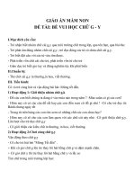 Giáo án đề tài bé vui học chữ g   y (lớp lá) 