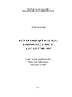 phân tích hiệu quả hoạt động kinh doanh của công ty xăng dầu vĩnh long