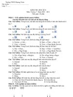 Đề kiểm tra HK 2 Tin 7 ( 2010 2011 )